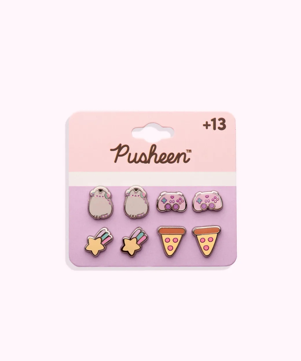 gaming_pusheen_pack_stud_earrings_set_3.webp Pusheen Gaming 4-Pack Stud Earrings Set