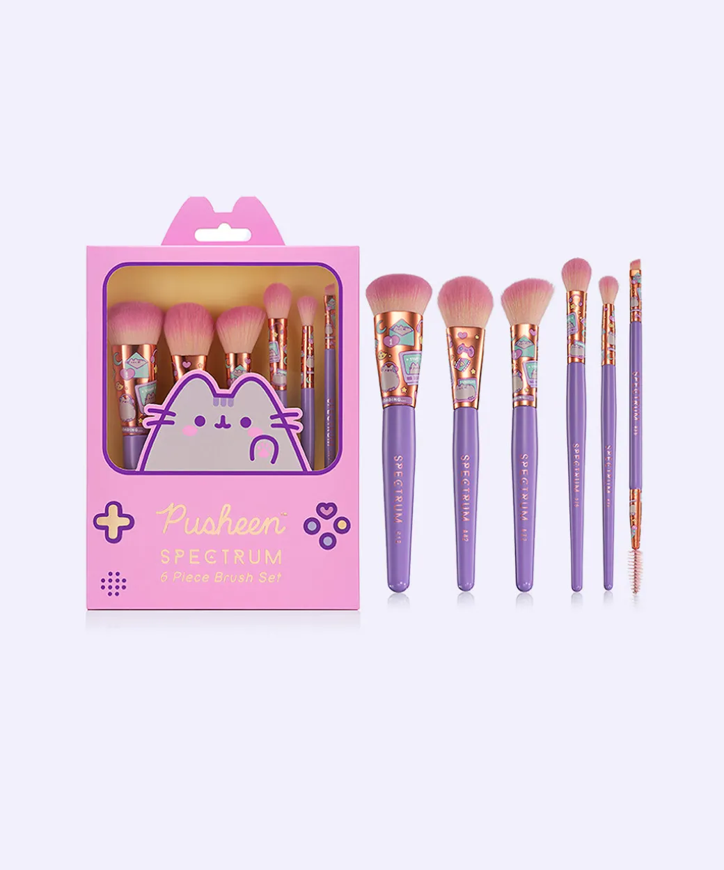 Pusheen Gaming 6-Piece Makeup Brush Set