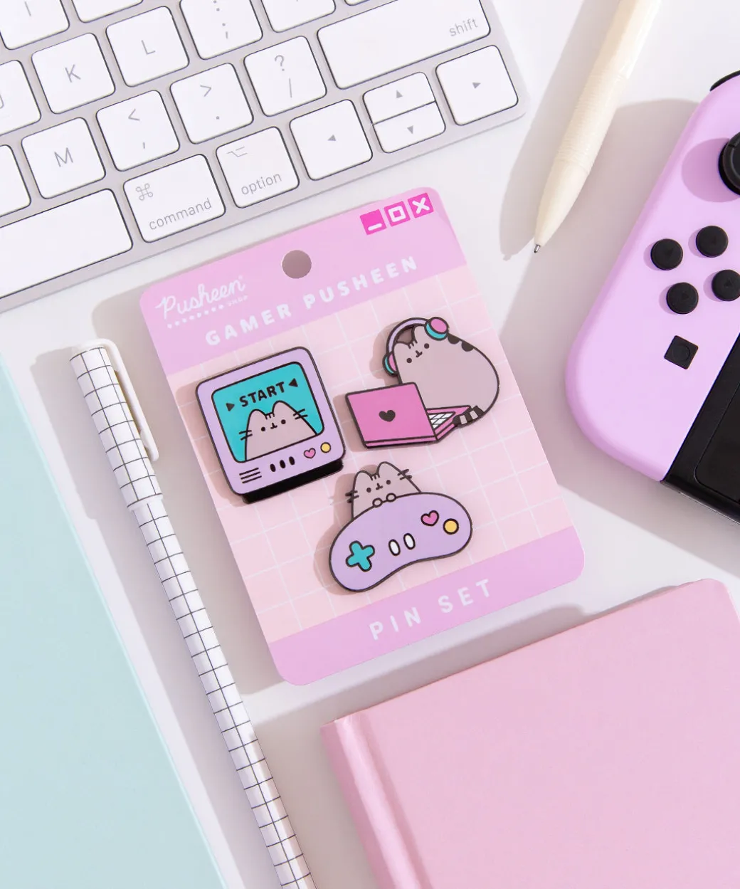 Pusheen Gaming Pin Set