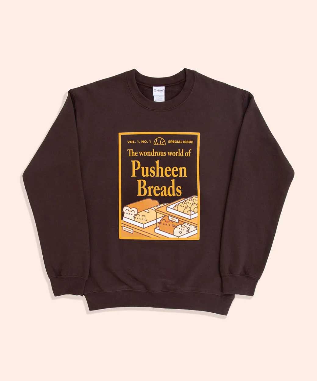 pusheen_breads_unisex_sweatshirt_2.webp Pusheen Breads Unisex Sweatshirt