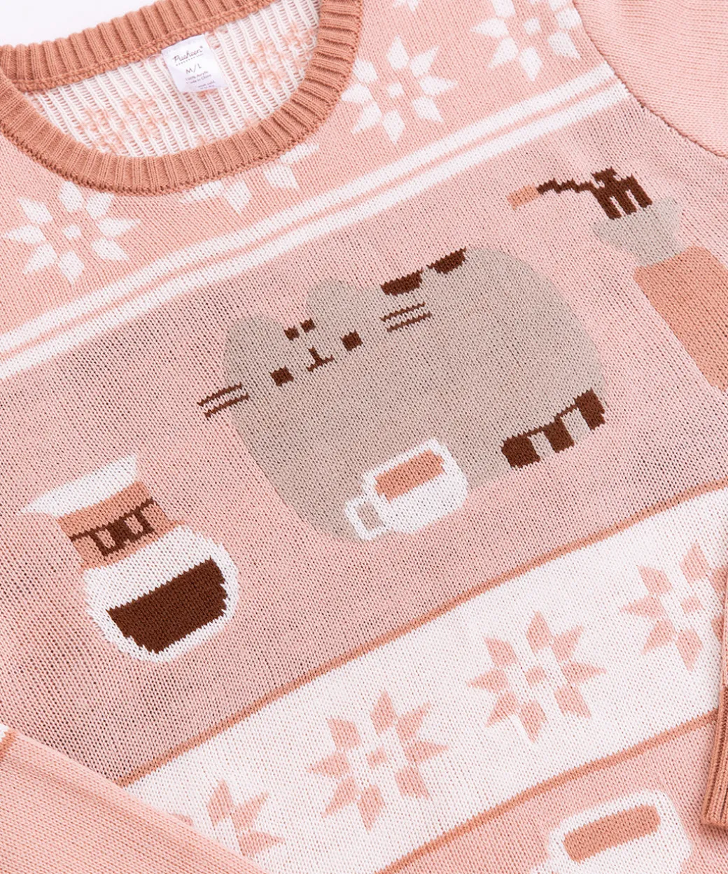 Pusheen Coffee Break Unisex Knit Sweater