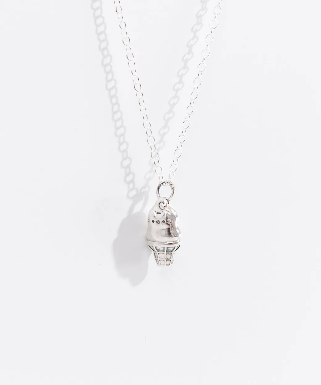 Pusheen Dipped Cone Charm Necklace