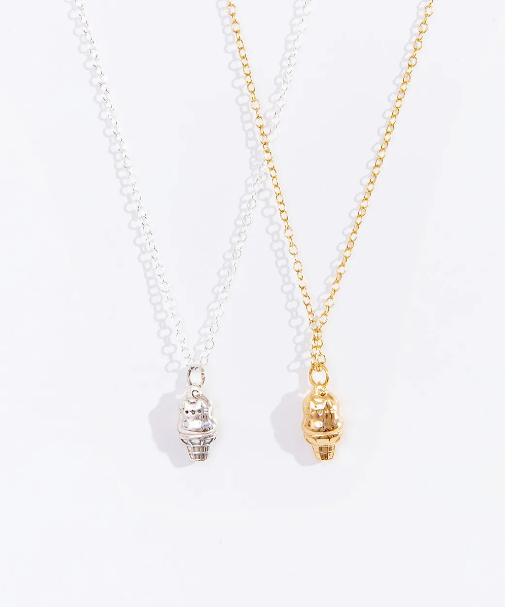 Pusheen Dipped Cone Charm Necklace