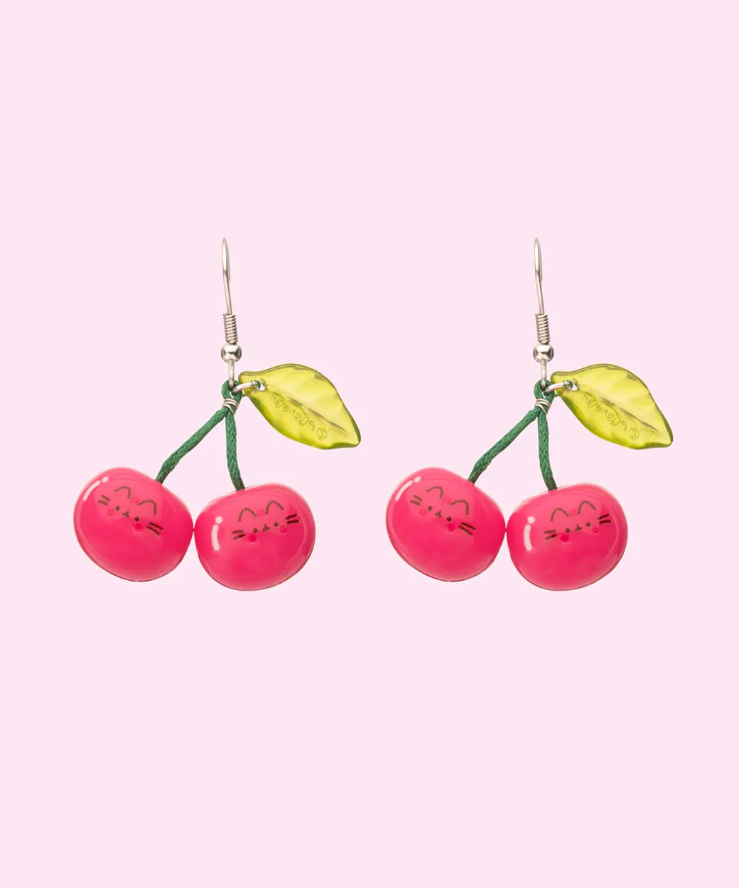 Pusheen Fruits Cherry Dangle Earrings