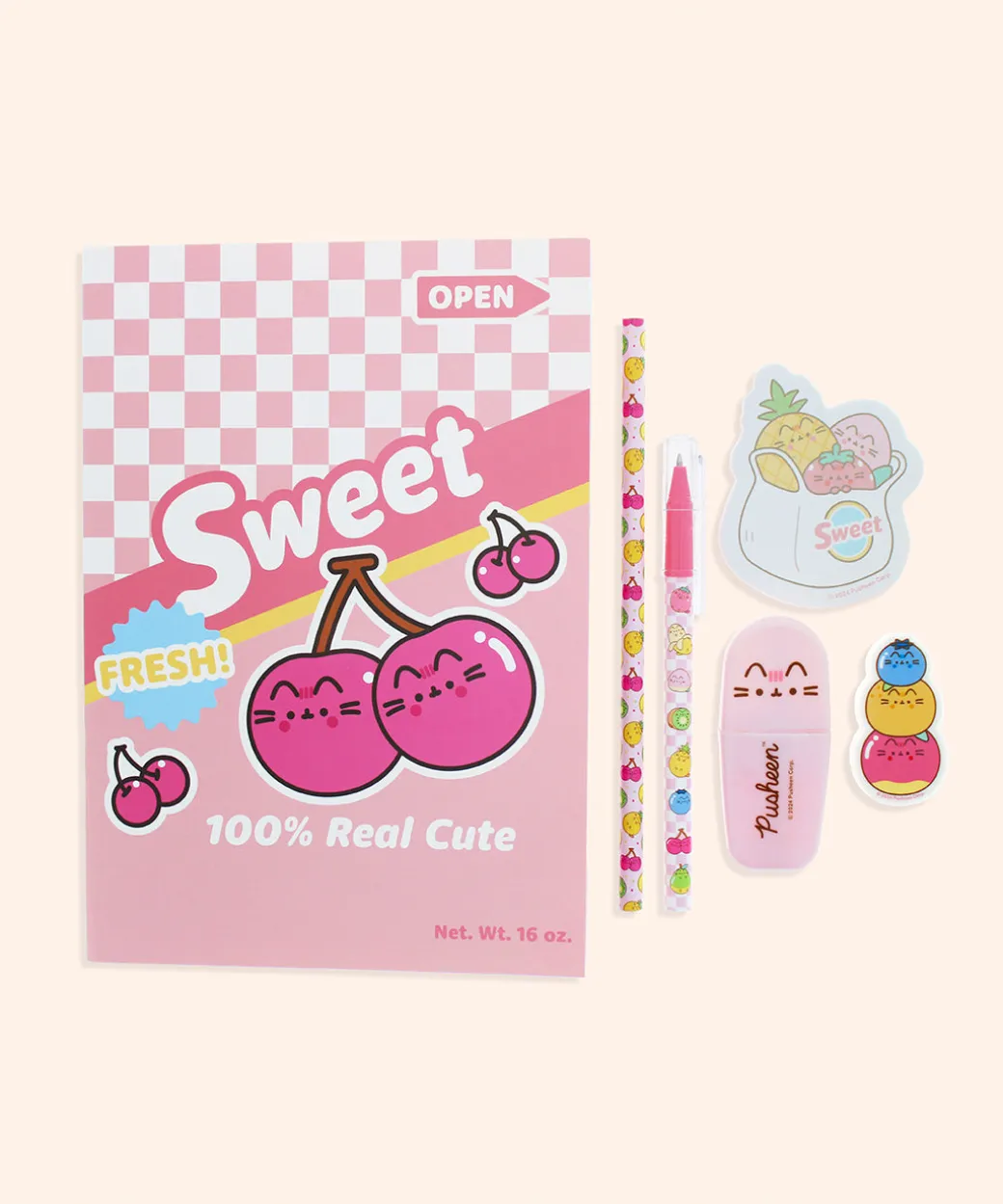 Pusheen Fruits Stationery Set