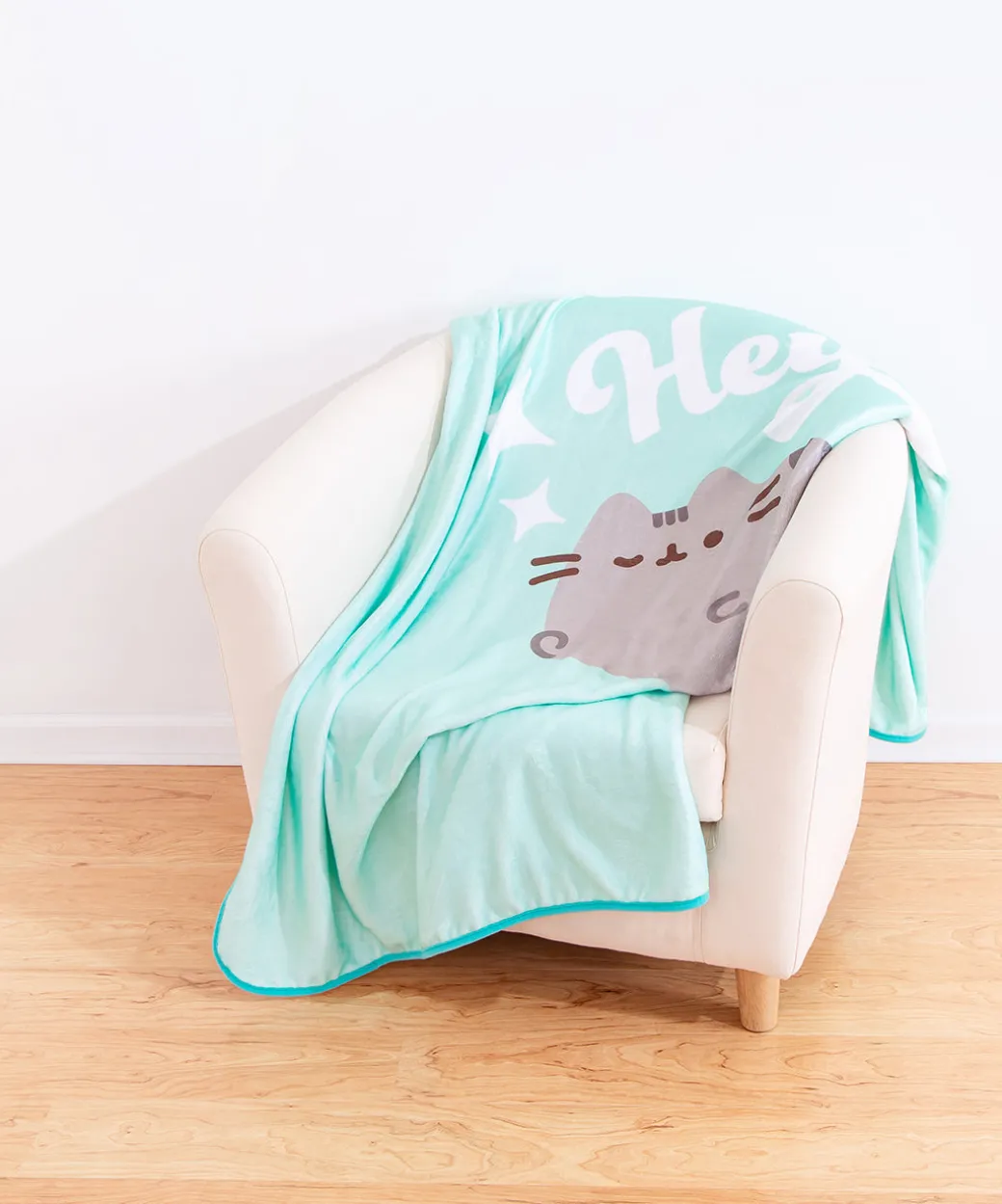 Pusheen Hey Throw Blanket