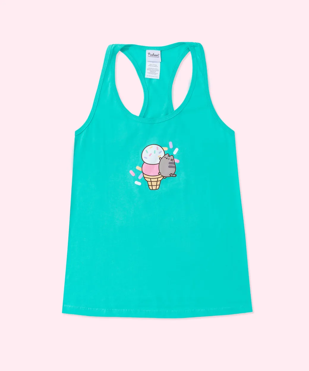Pusheen Ice Cream Cone Ladies Tank