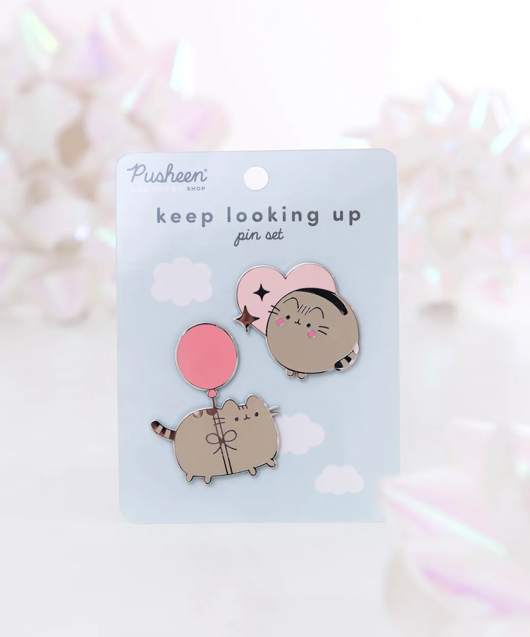 Pusheen Keep Looking Up Pin Set