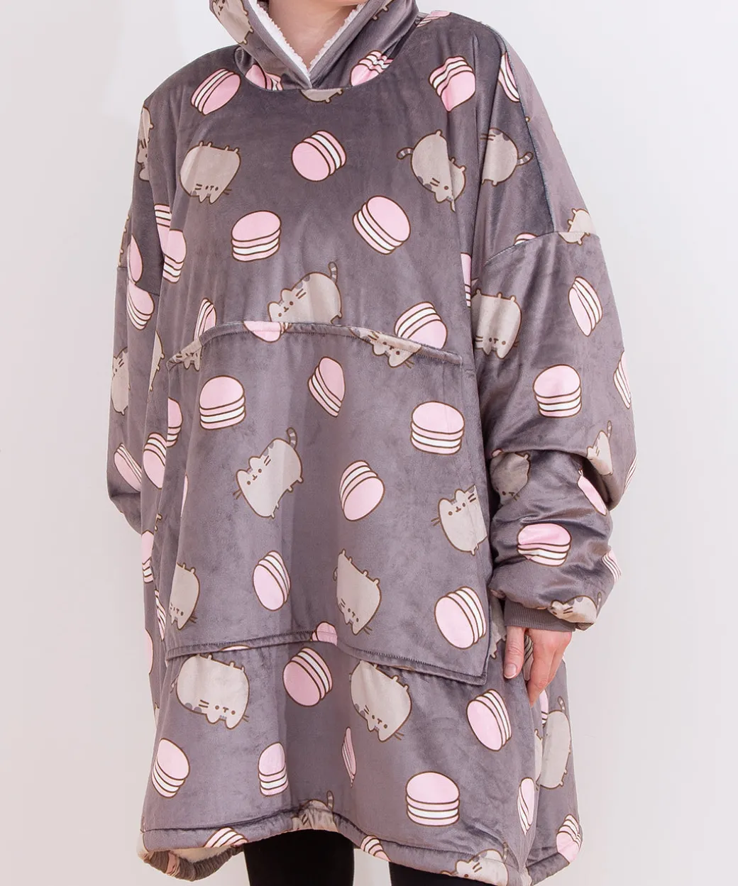 Pusheen Macaron Wearable Blanket Hoodie