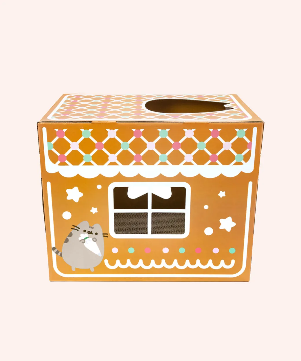 pusheen_pet_gingerbread_house_scratcher_3.webp Pusheen Pet Gingerbread House Scratcher