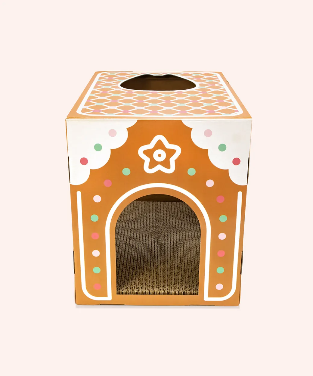 pusheen_pet_gingerbread_house_scratcher_4.webp Pusheen Pet Gingerbread House Scratcher
