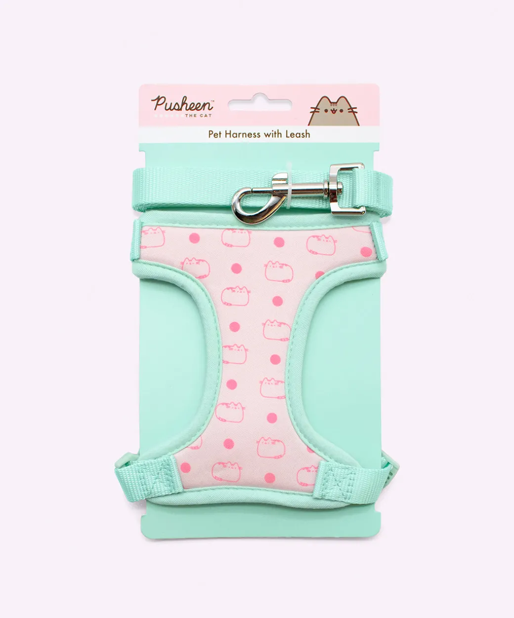 Pusheen Pink & Mint Pet Harness & Leash Set