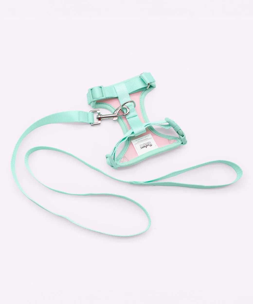 pusheen_pink__mint_pet_harness__leash_set_2.webp Pusheen Pink & Mint Pet Harness & Leash Set