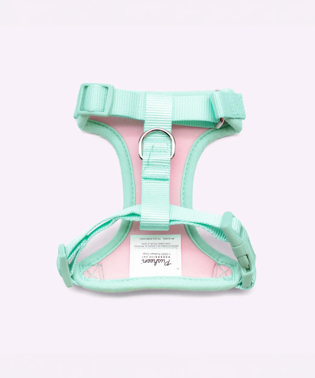 pusheen_pink__mint_pet_harness__leash_set_3.webp Pusheen Pink & Mint Pet Harness & Leash Set