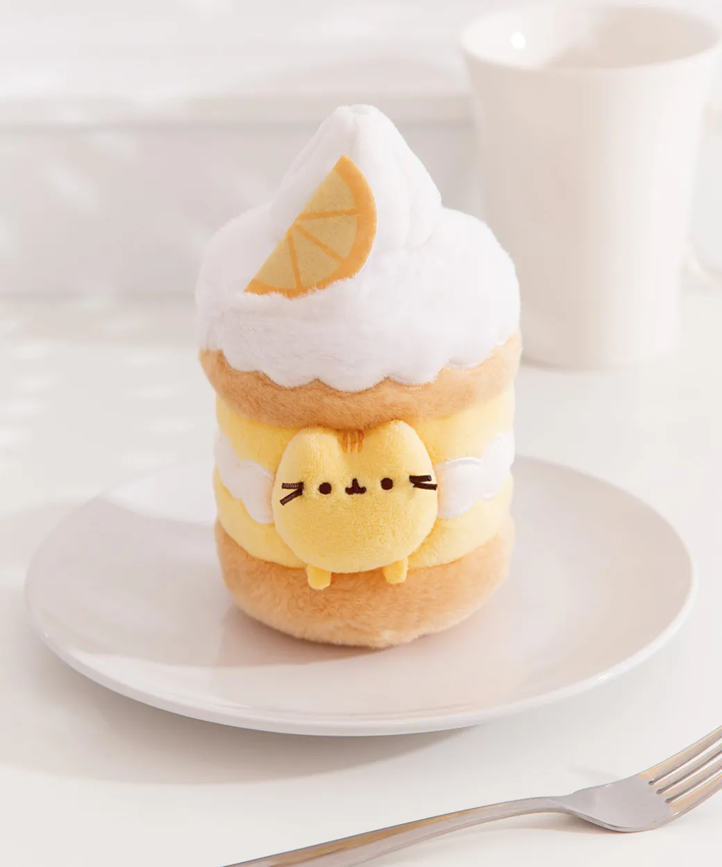Pusheen Sweets Lemon Cake Plush 2-pc Environment