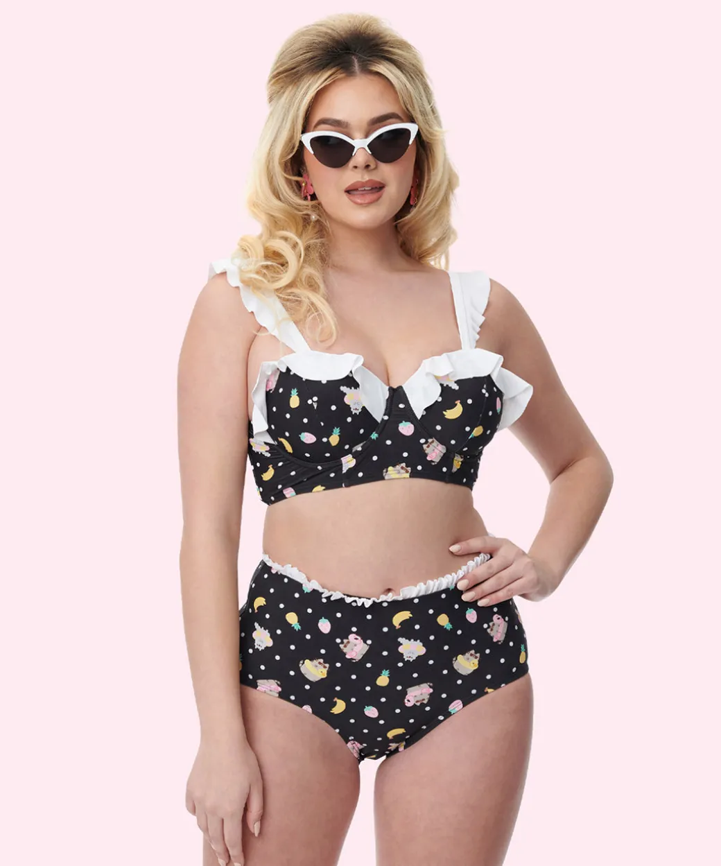 Pusheen Tropical Fruit Bikini Set