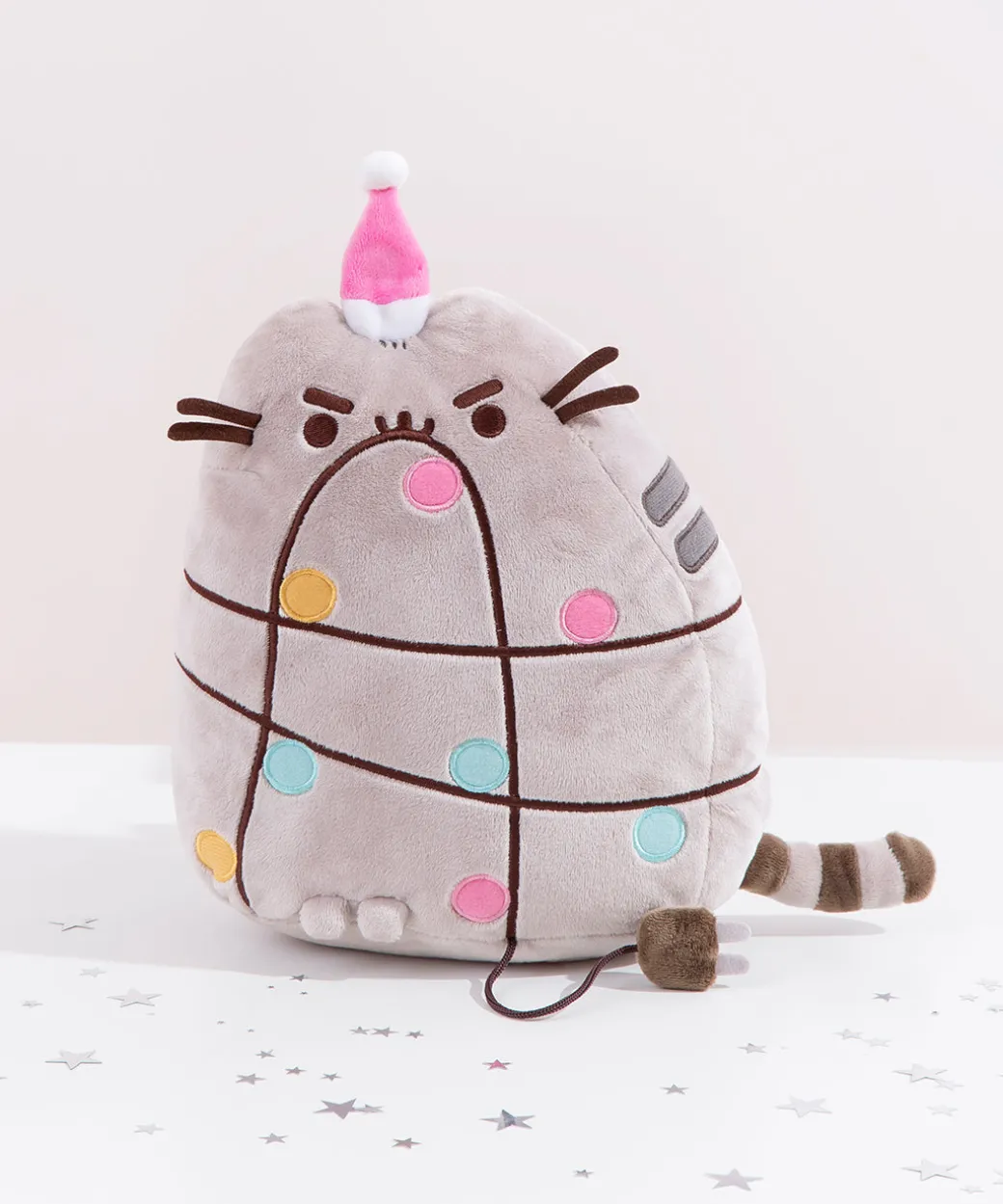 Pusheen with Christmas Lights