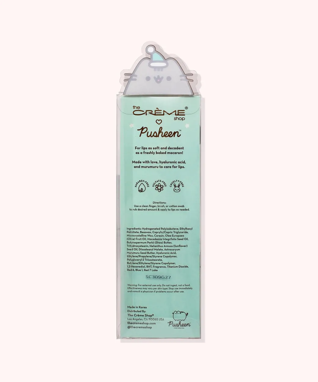 Pusheen The Crème Shop x Holiday Macaron Lip Balm Duo