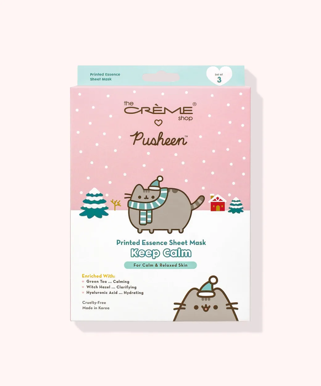 Pusheen The Crème Shop x Holiday Sheet Masks - 3-pack