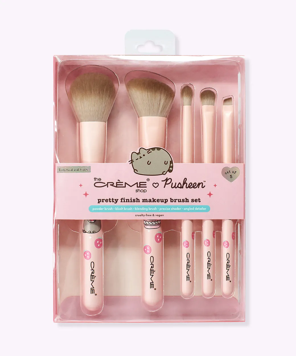 Pusheen The Crème Shop x 5-pc Makeup Brush Set