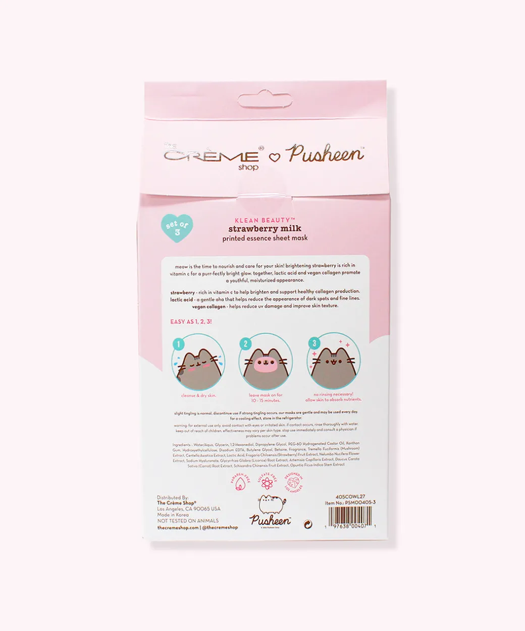 the_crme_shop_x_pusheen_sheet_masks__pack_4.webp Pusheen The Crème Shop x Sheet Masks - 3-pack