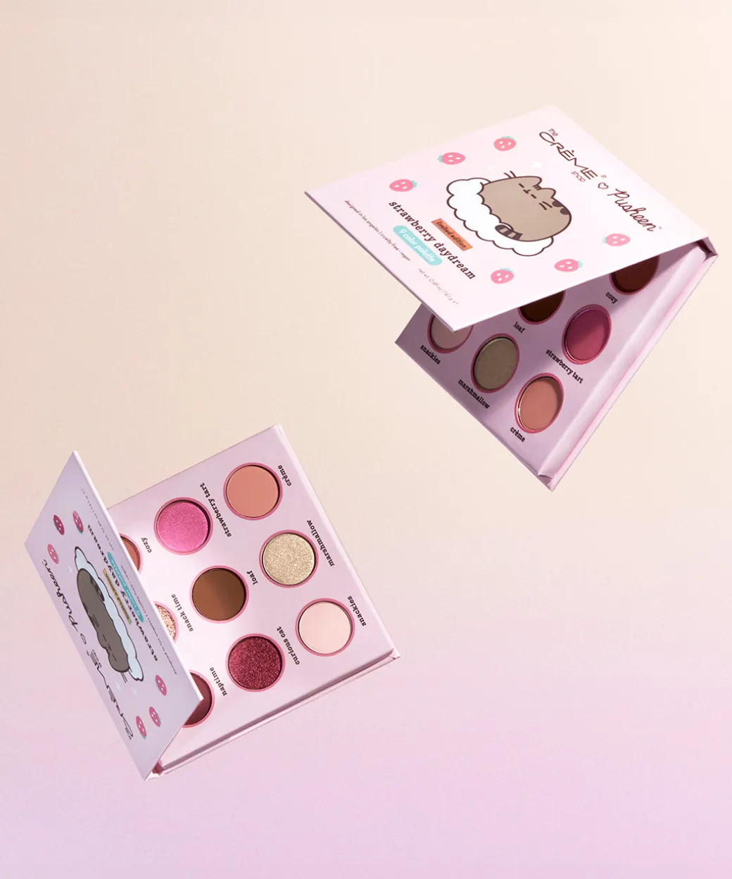 Pusheen The Crème Shop x Strawberry 9-Color Eyeshadow Palette