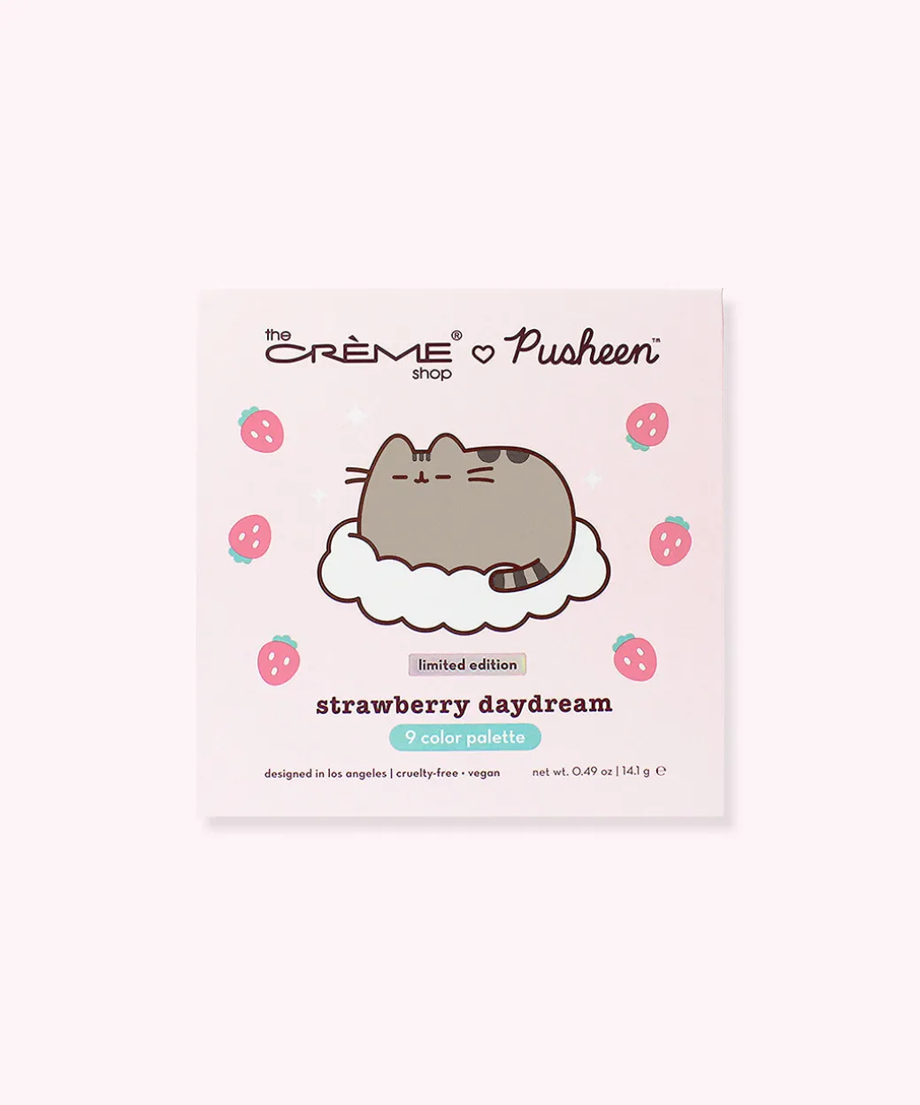 Pusheen The Crème Shop x Strawberry 9-Color Eyeshadow Palette