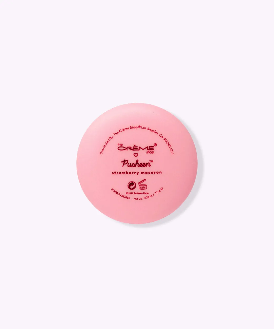 Pusheen The Crème Shop x Strawberry Macaron Lip Balm